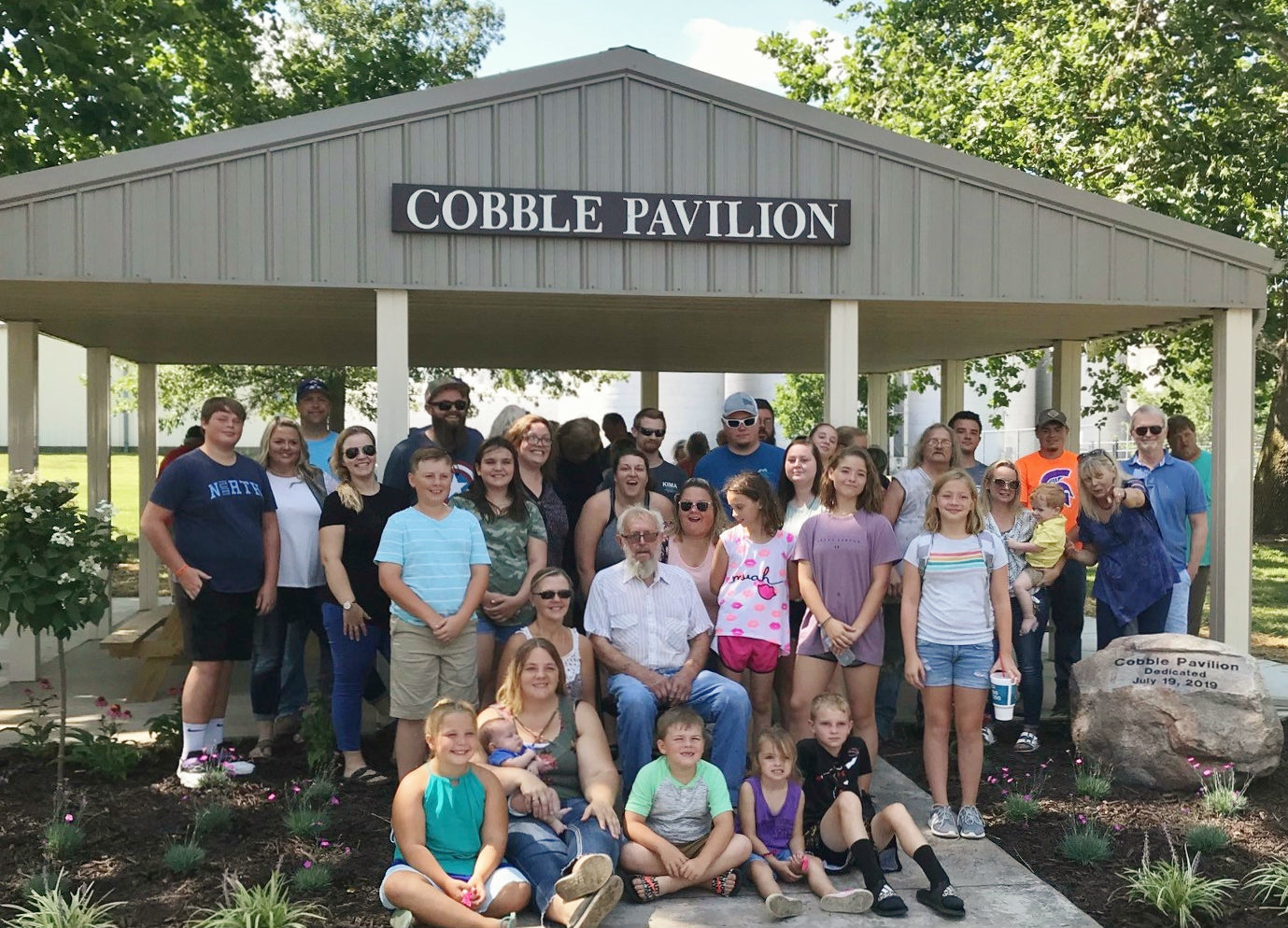 Cobble pavilion dedication